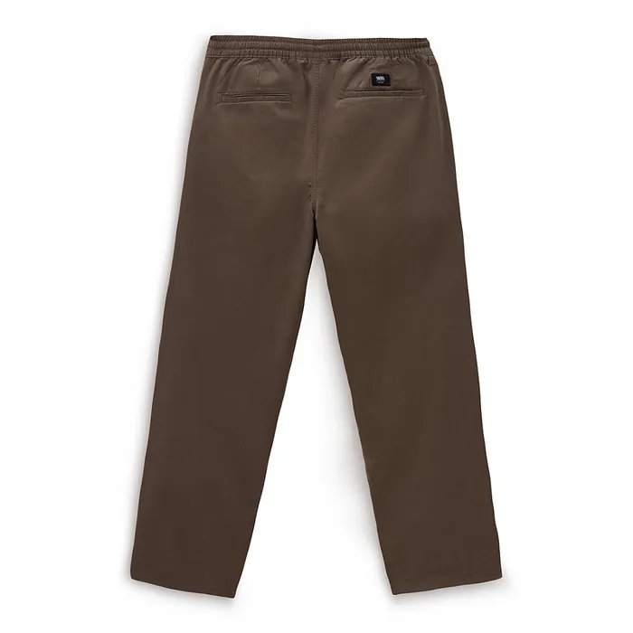 Vans View All Men Range Baggy Tapered Elastic Waist Trousers Brown