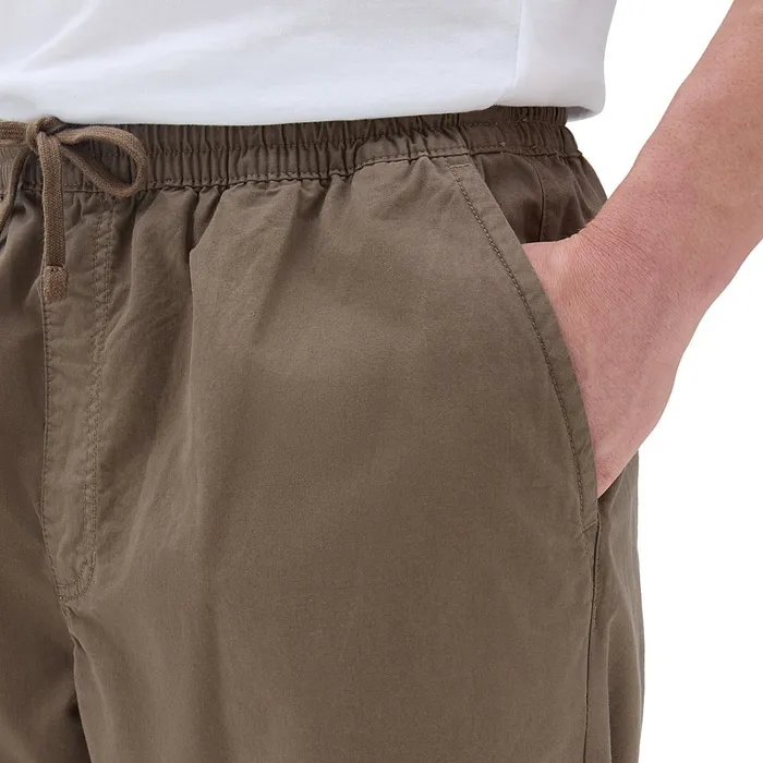 Vans View All Men Range Baggy Tapered Elastic Waist Trousers Brown