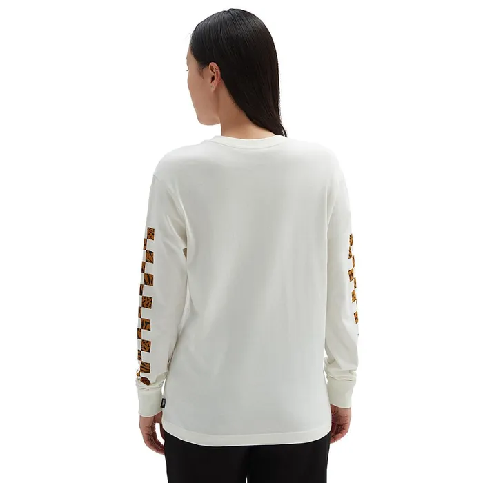 Vans View All Women Animash Long Sleeve Boyfriend Fit TShirt White