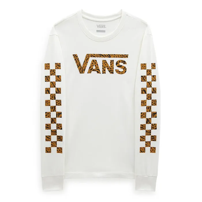 Vans View All Women Animash Long Sleeve Boyfriend Fit TShirt White