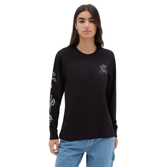 Vans View All Women Area 66 Long Sleeve Tshirt Black