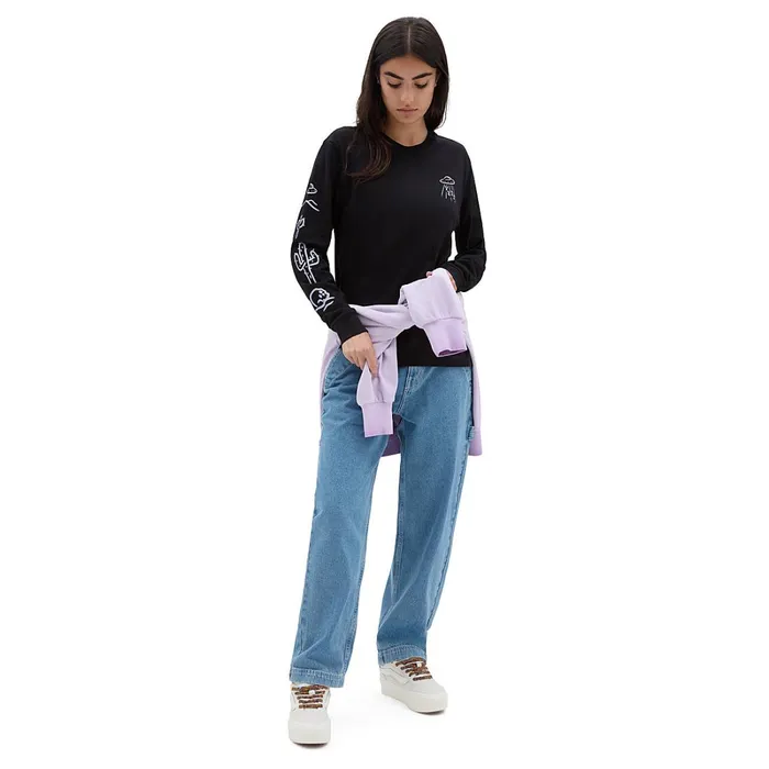 Vans View All Women Area 66 Long Sleeve Tshirt Black