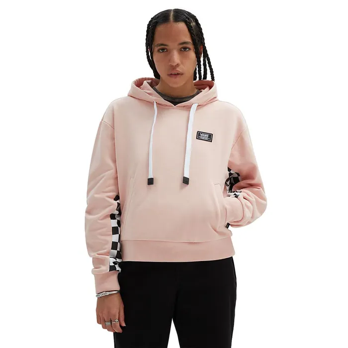 Vans View All Women Boom Boom Check It Pullover Hoodie Pink