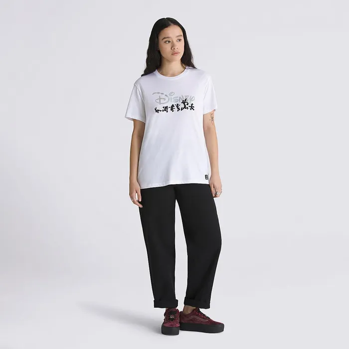 Vans View All Women Disney X Club 100 Boyfriend TShirt White