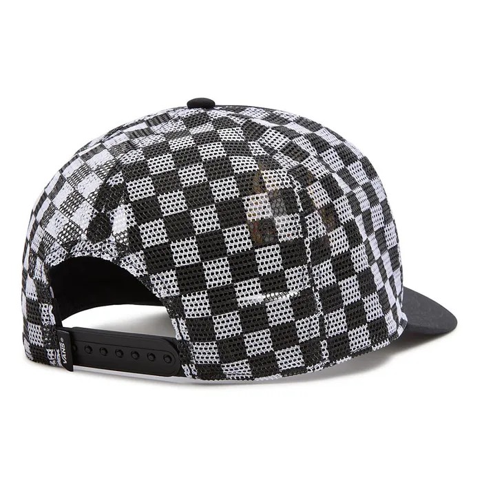 Vans View All Women Dusk Downer Curved Bill Trucker Hat Black