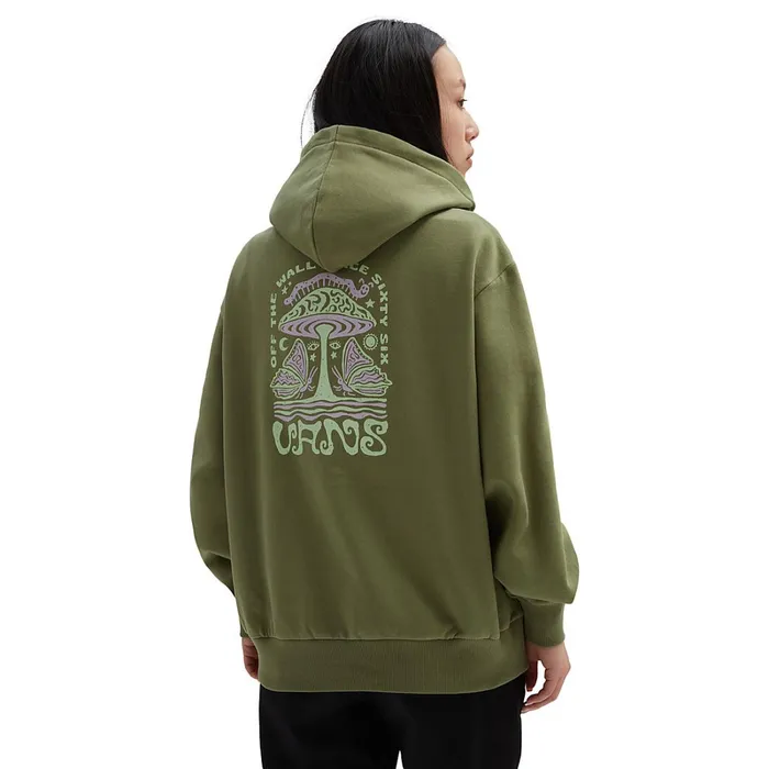 Vans View All Women Shroomy Experience Pullover Hoodie Green