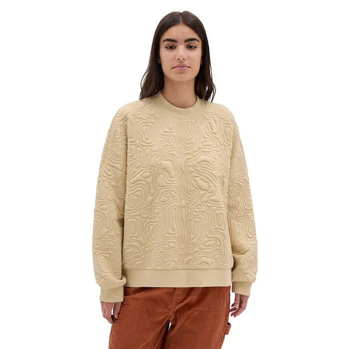Vans View All Women Skate Maze Crew Sweatshirt Beige