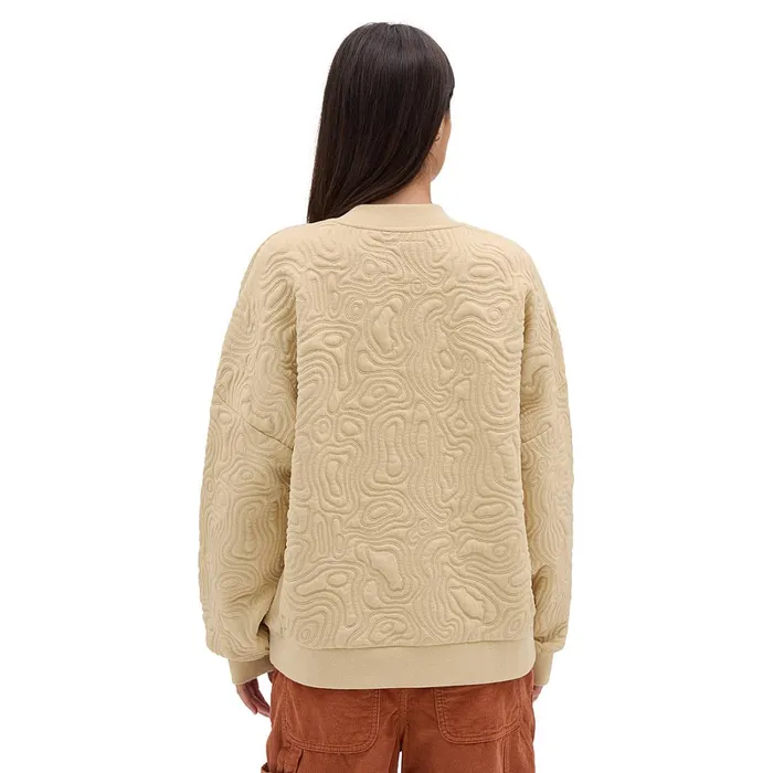 Vans View All Women Skate Maze Crew Sweatshirt Beige