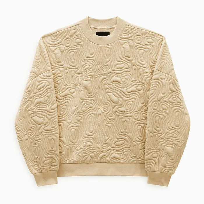 Vans View All Women Skate Maze Crew Sweatshirt Beige