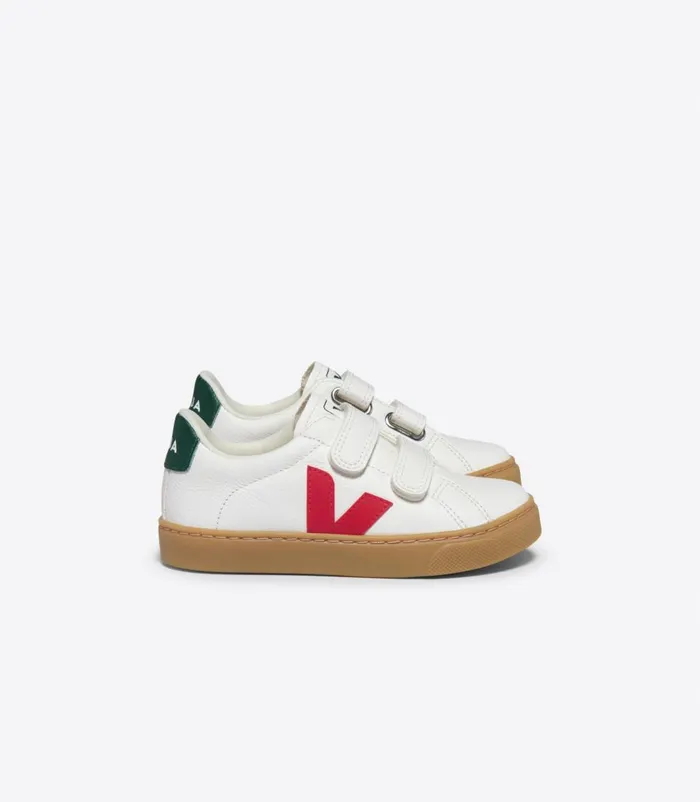 VEJA Esplar Kids ESPLAR CHROMEFREE LEATHER WHITE PEKIN POKER