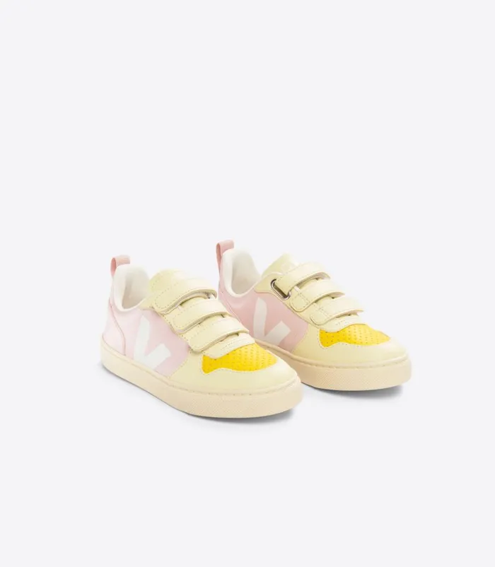 VEJA V10 Kids V10 CHROMEFREE LEATHER TAO PETALE