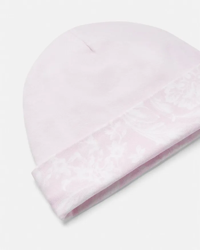 Versace Barocco Baby Cap Light Pink Kids Accessories