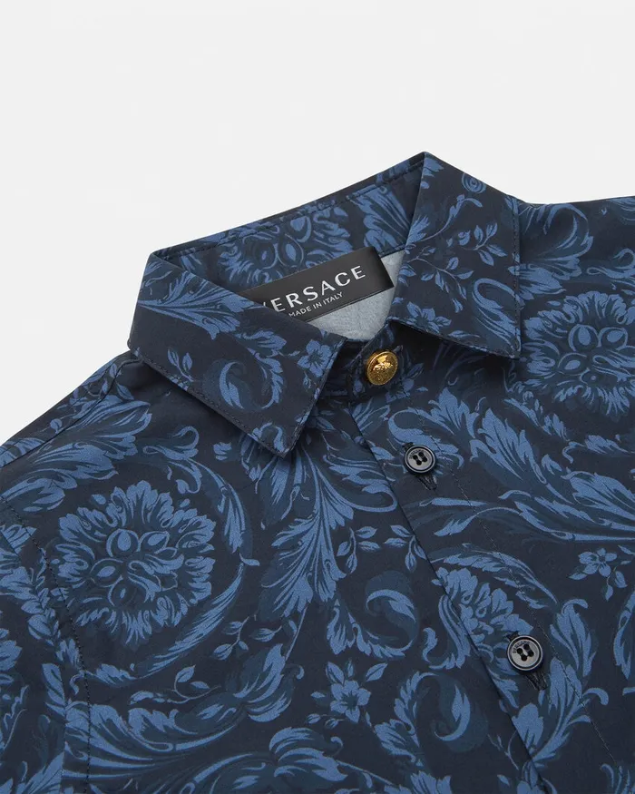 Versace Barocco Baby Shirt Blueprint Kids Shirts and Tshirts