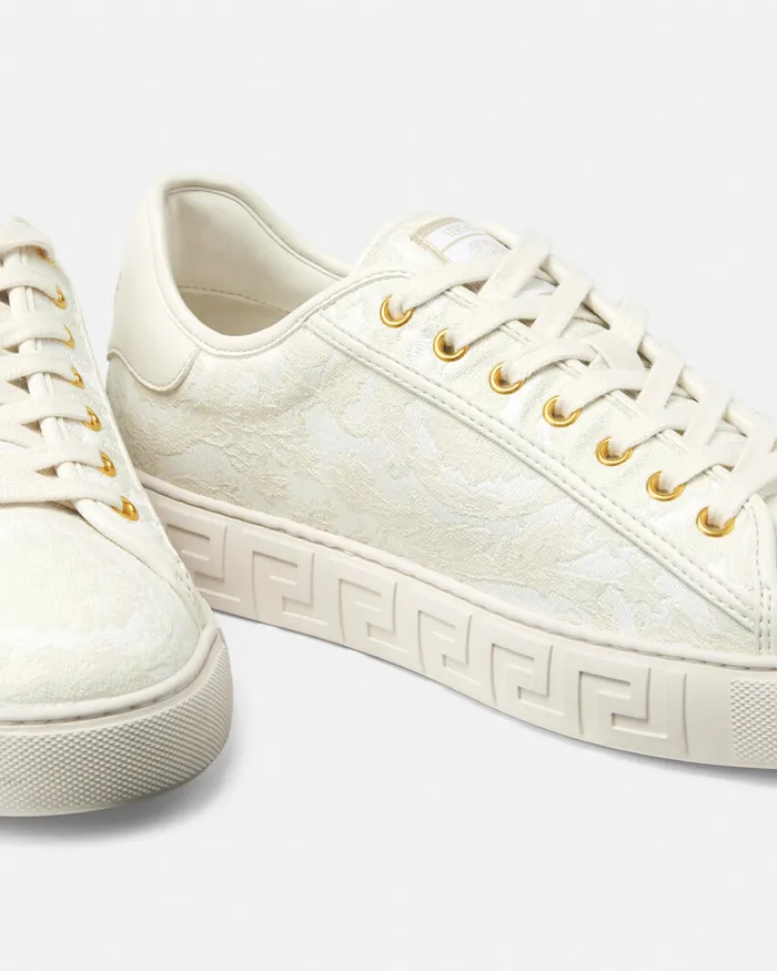 Versace Barocco Greca Sneakers Whiteprint Men Greca