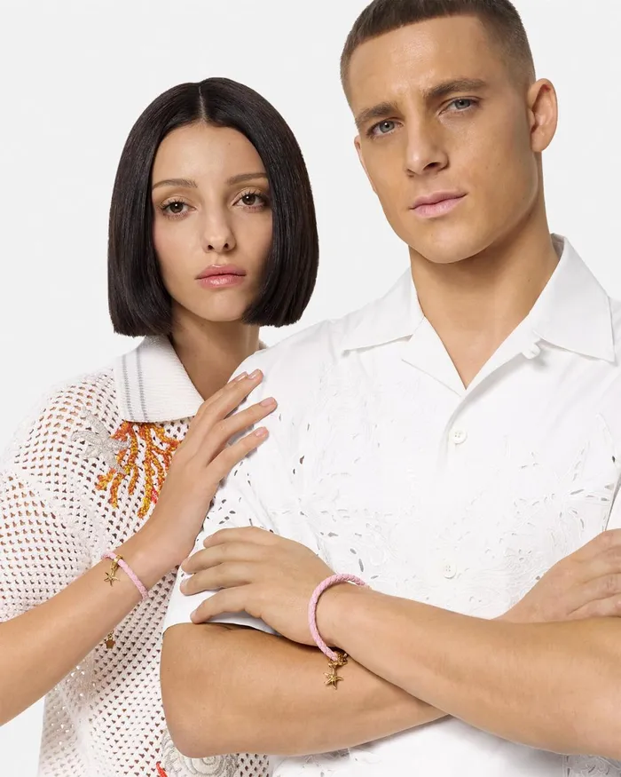 Versace Barocco Sea Bracelet Light Pink WomenMen Bracelets