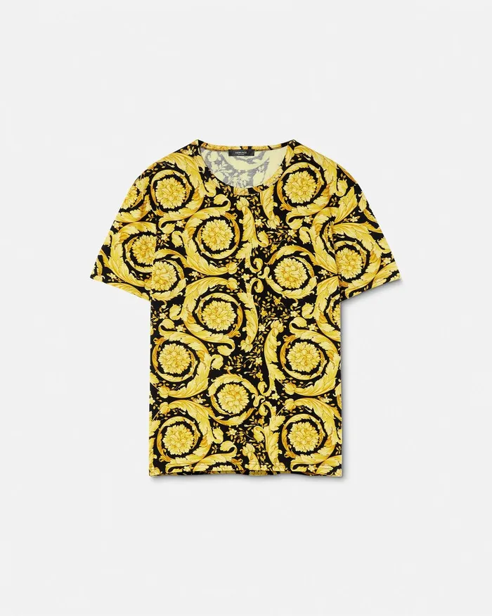 Versace Barocco Undershirt Black Men Loungewear and Pajamas