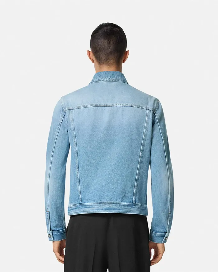 Versace Blouson Denim Jacket Blue Men Denim