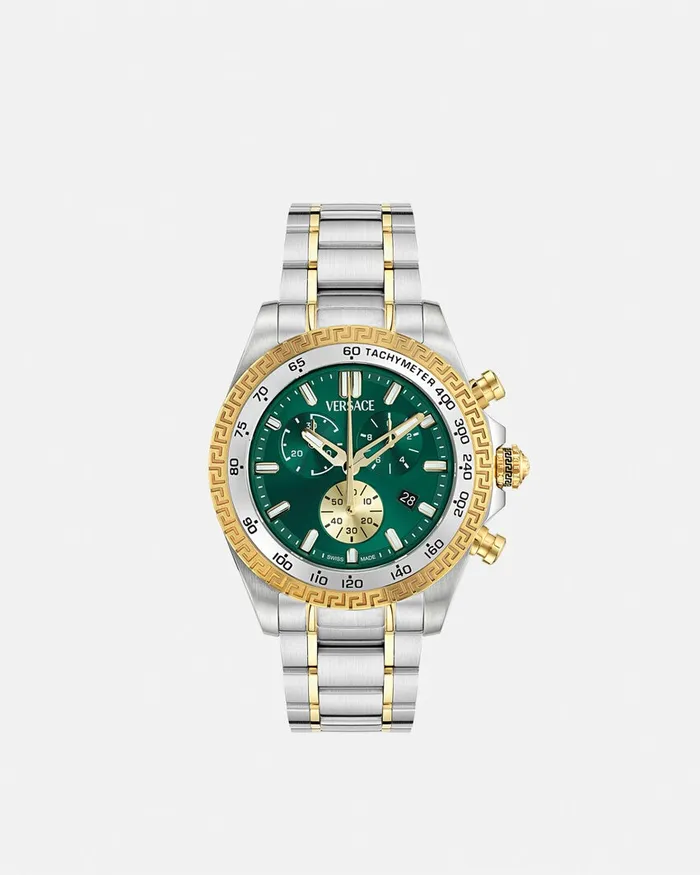 Versace Chrono X Watch Silver Men Watches
