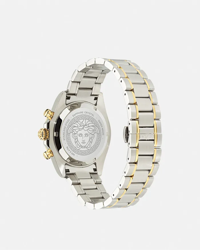 Versace Chrono X Watch Silver Men Watches