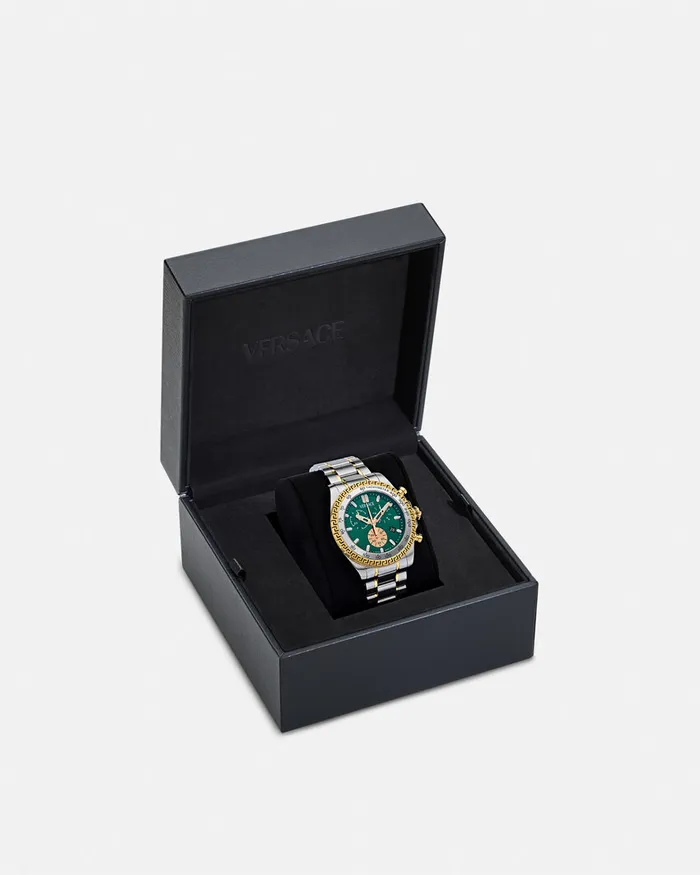 Versace Chrono X Watch Silver Men Watches