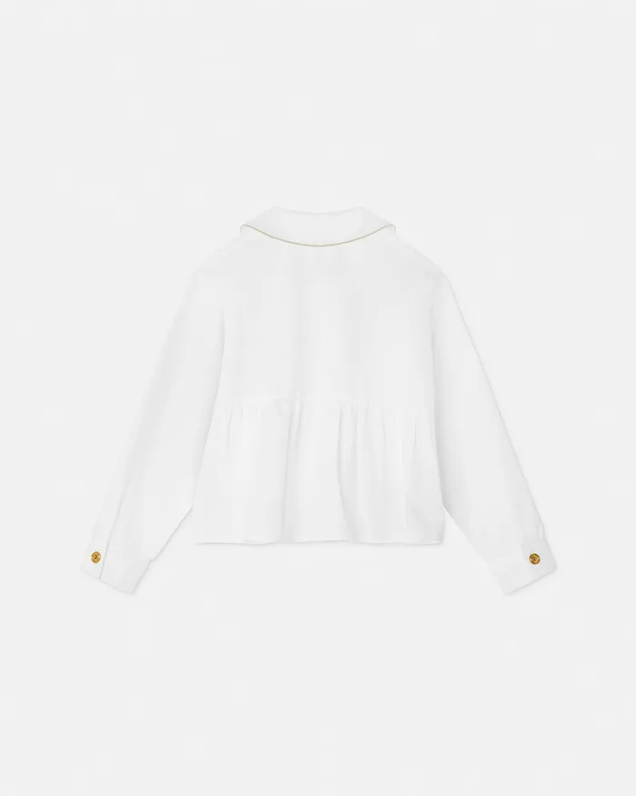 Versace Flared Shirt Whiteprint Kids Shirts and Tshirts