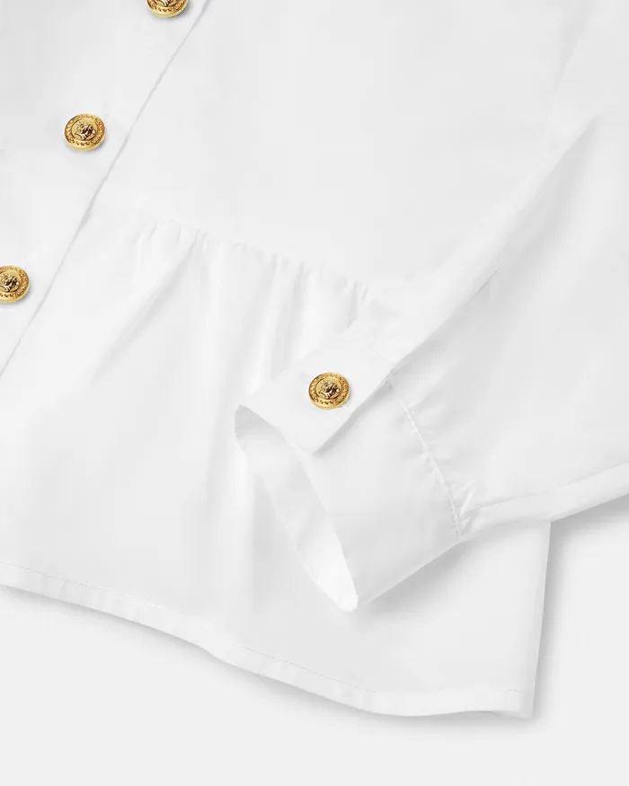 Versace Flared Shirt Whiteprint Kids Shirts and Tshirts