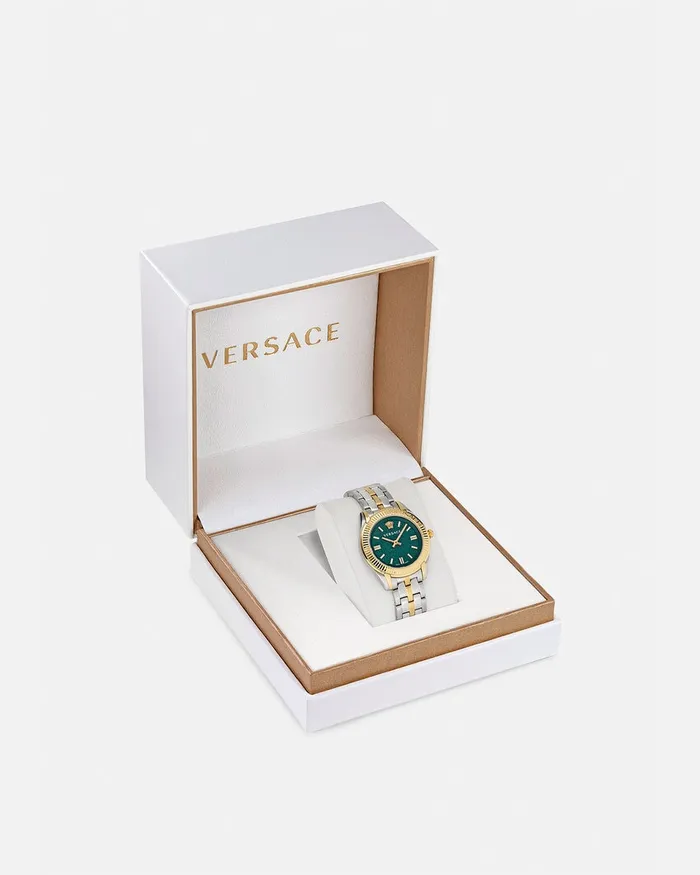 Versace Greca Time Lady Watch Silver Women Watches