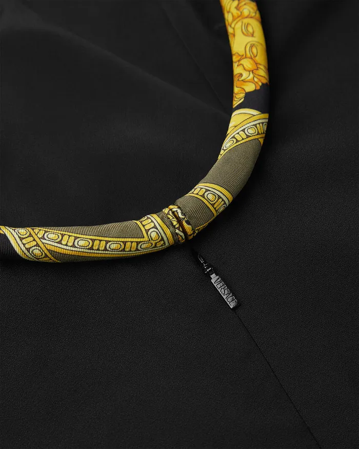 Versace La Coupe Des Dieux Midi Dress Black Women Dresses