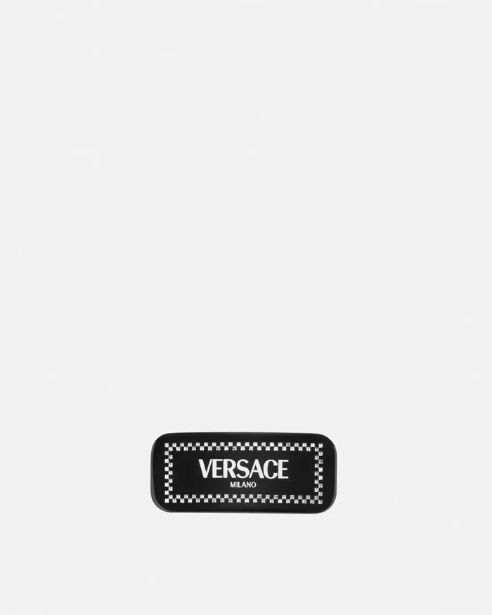 Versace Left Crystal Milano Hair Clip Black Women Hair Accessories
