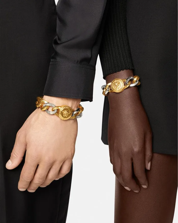 Versace Medusa Chain Bracelet Gold WomenMen Bracelets
