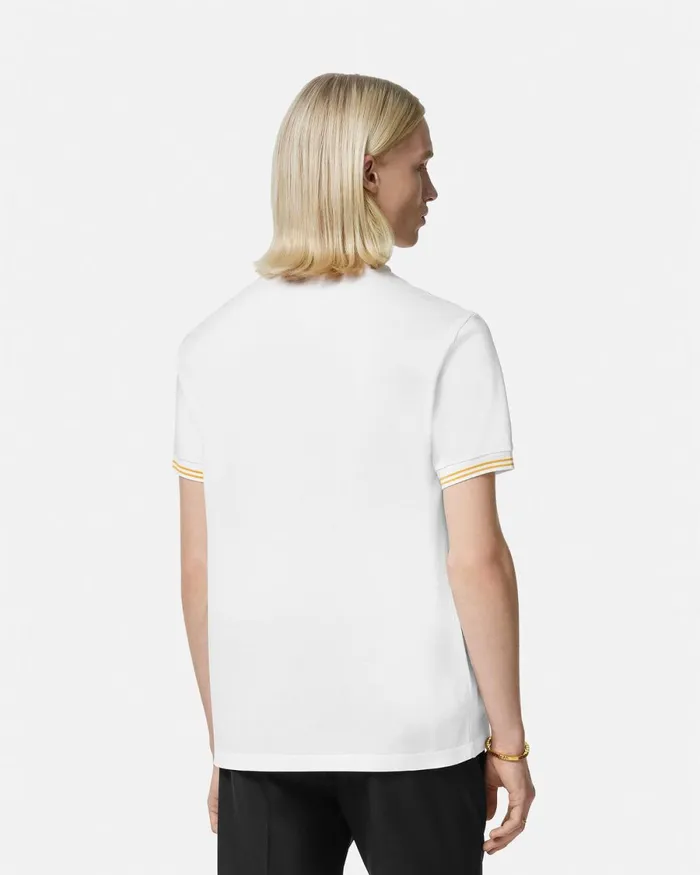 Versace Medusa Polo Shirt White Men TShirts and Polos