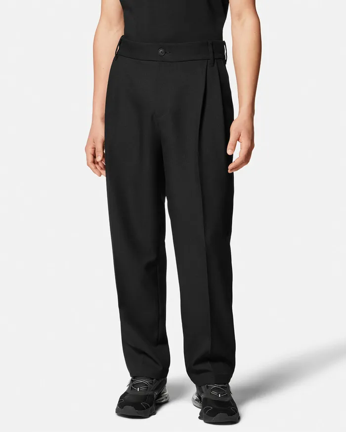 Versace Piece Number Trousers Blackprint Men Jeans Couture