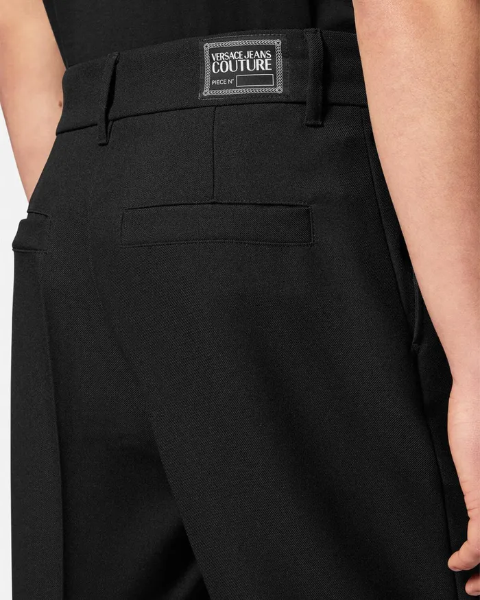 Versace Piece Number Trousers Blackprint Men Jeans Couture