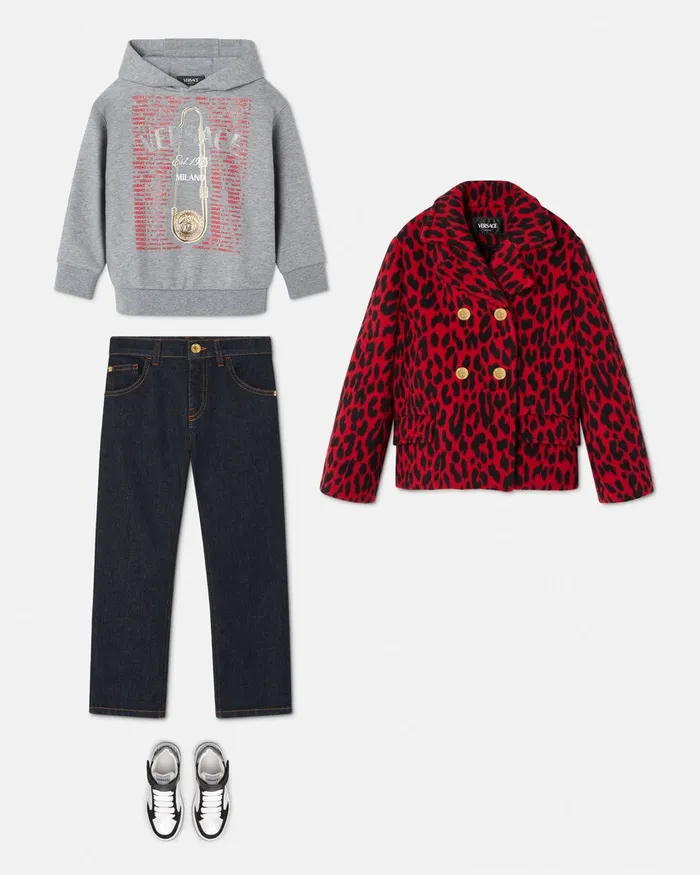 Versace TShirt Gray Kids Knitwear and Sweatshirts