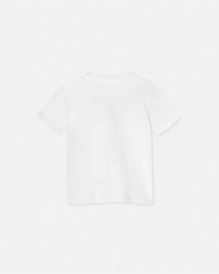 Versace University Coral Baby TShirt White Kids Shirts and Tshirts