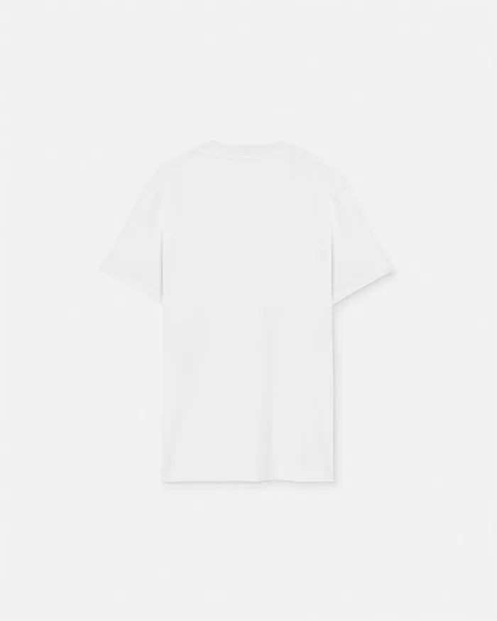 Versace VEmblem TShirt Whiteprint Men Jeans Couture