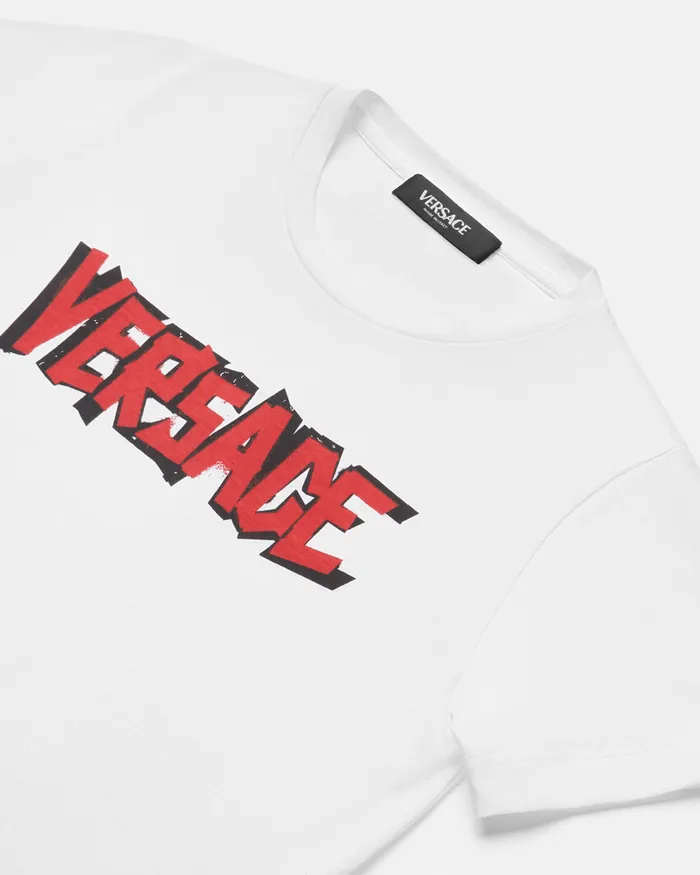 Versace World Tour TShirt White Kids Shirts and Tshirts