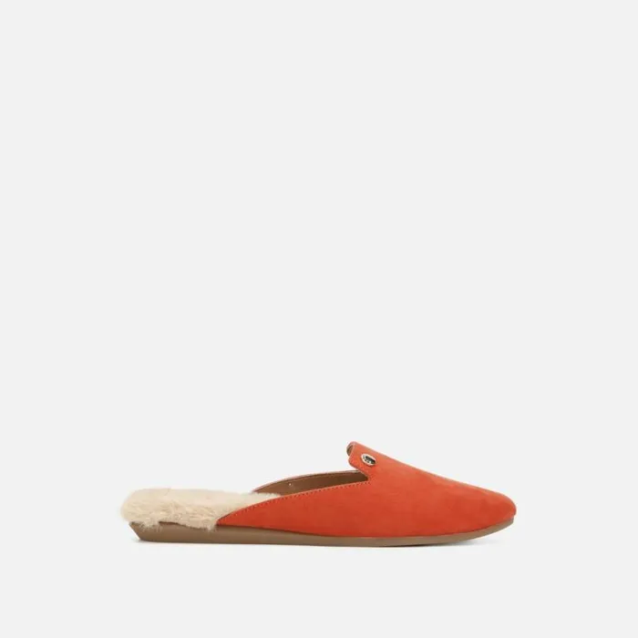Viv FurLined Slide Slipper Paprika Women Kenneth Cole Flats