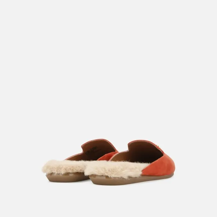 Viv FurLined Slide Slipper Paprika Women Kenneth Cole Flats