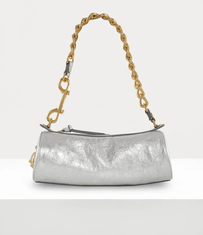 Vivienne Westwood Handbags Women Cindy Cylinder Bag Silver