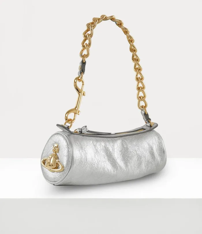 Vivienne Westwood Handbags Women Cindy Cylinder Bag Silver