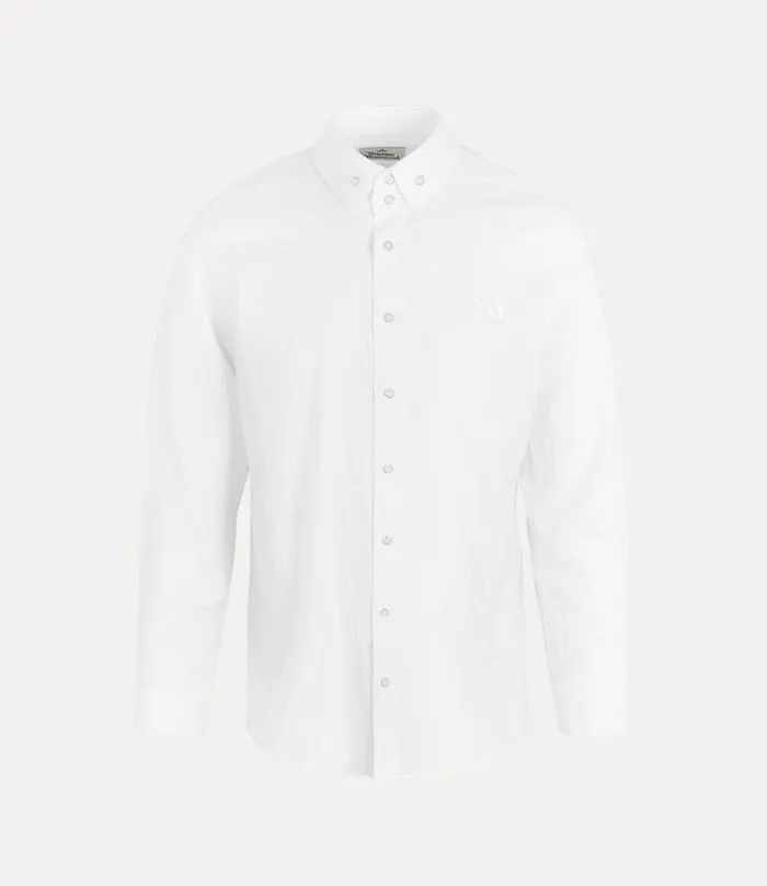Vivienne Westwood Shirts Men Two Button Krall Shirt White Stripes