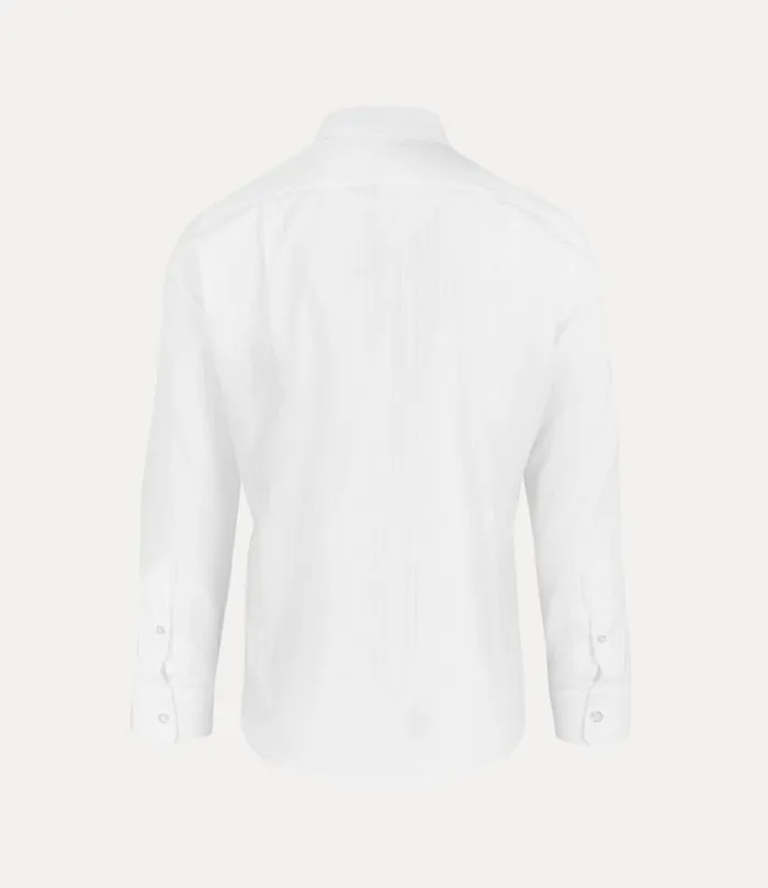 Vivienne Westwood Shirts Men Two Button Krall Shirt White Stripes