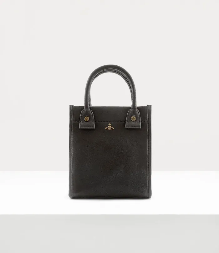 Vivienne Westwood Totebags WomenMen Teddy Small Tote Bag Black