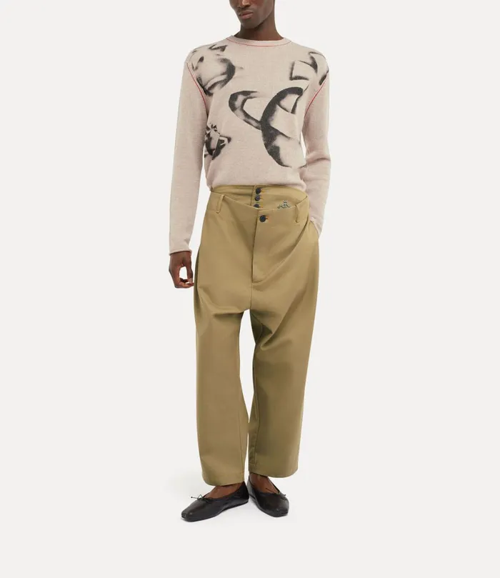 Vivienne Westwood Trousers And Shorts Men Alien Trousers Camel
