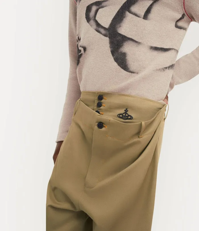 Vivienne Westwood Trousers And Shorts Men Alien Trousers Camel