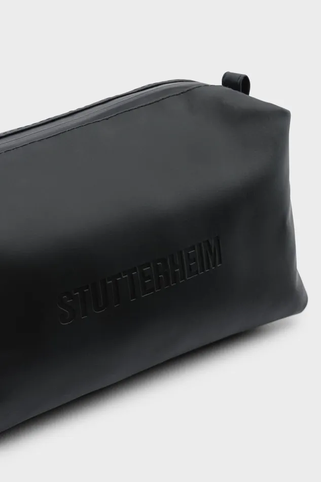 Wash Bags Women Stutterheim Container Small Wash Bag Black