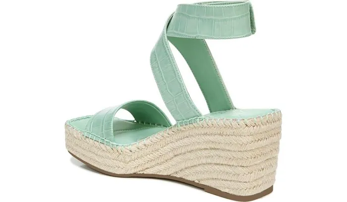 Wedge Sandals Women Franco Sarto Franco Carezza Espadrille Wedge Sandal Mint Leather