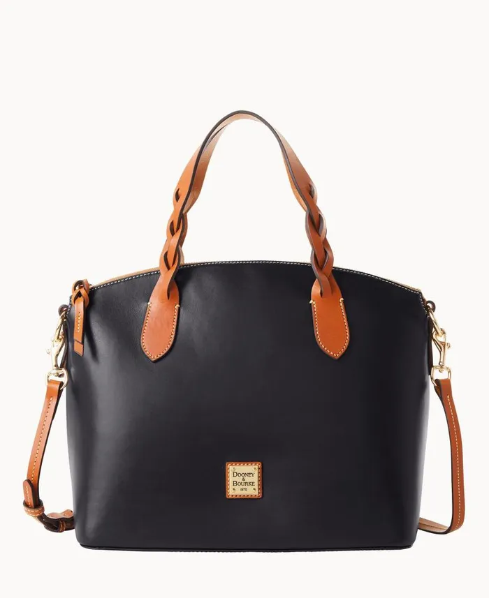 Wexford Leather Celeste Satchel Black Woman Dooney and Bourke Satchels