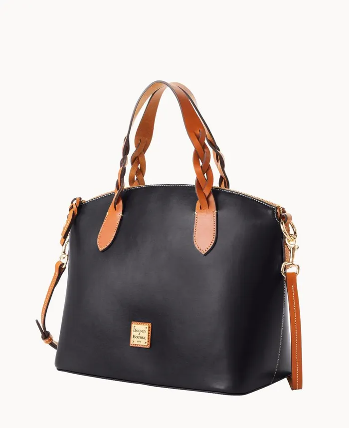 Wexford Leather Celeste Satchel Black Woman Dooney and Bourke Satchels